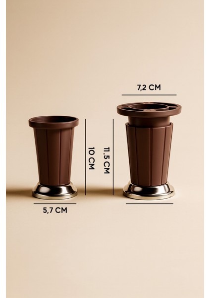 4 Adet 10 cm Plastik Mobilya Ayağı Ceviz Koltuk, Baza, Dolap, Kanepe Ayağı Dayanıklı Ayak Takımı indirimleri