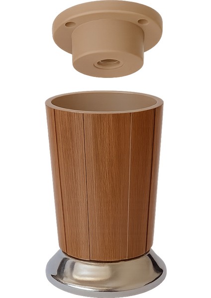 4 Adet 10 cm Plastik Mobilya Ayağı Akçaağaç Koltuk, Baza, Dolap, Kanepe Ayağı Dayanıklı Ayak Takımı