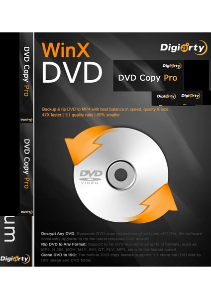 WinX DVD Copy Pro (Windows) - 1 PC Süresiz Dijital Kod