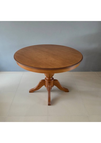 Elegansia Ahşap Yuvarlak Masa, Perdeli Masa Tablası, Klasik Tasarım modelleri