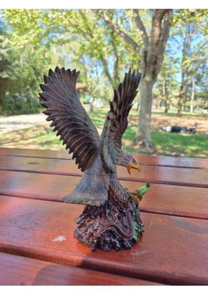 El Yapımı 3D Baskı Kartal Vs Yılan Figürü – El Boyaması, 17 cm Dekoratif Biblo fiyatları