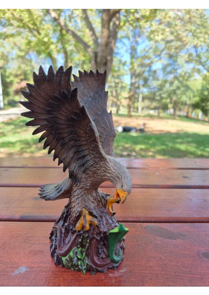 El Yapımı 3D Baskı Kartal Vs Yılan Figürü – El Boyaması, 17 cm Dekoratif Biblo modelleri
