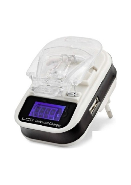 1A LCD Universal Ekranlı Göstergeli Pil Batarya Şarjı