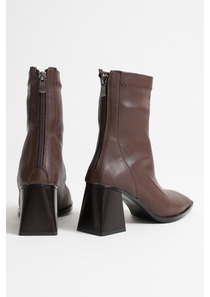 Arvena Acı Kahve Kalın Topuklu Streç Bot indirimleri