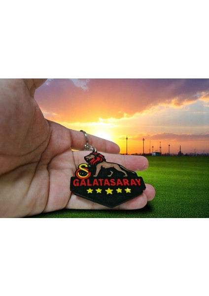 5. Yıldıza Özel Tasarım Galatasaray Taraftar Anahtarlığı