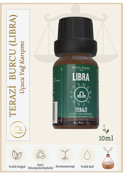 Terazi Burcu - Libra, Uçucu Yağ Karışımı, 10ML