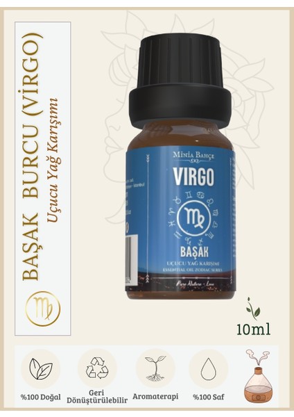 Başak Burcu - Virgo, Uçucu Yağ Karışımı, 10ML