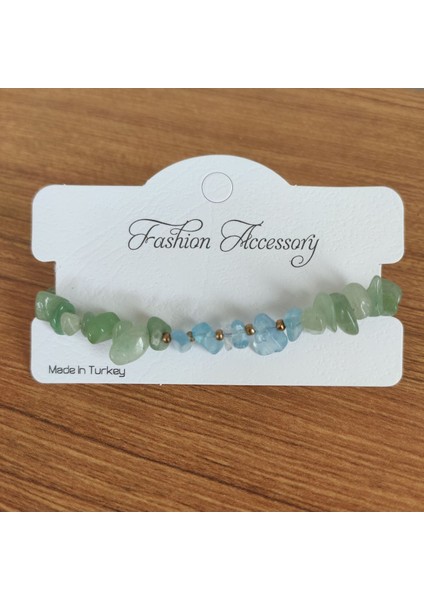 Aventurin & Akuamarin Doğal Taş Denge Bilekliği - 3030 fiyatları