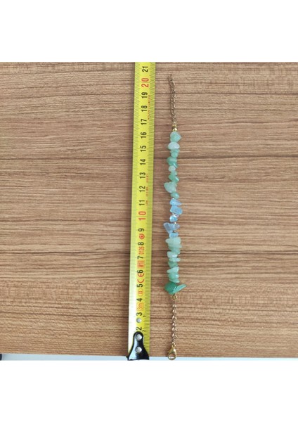 Aventurin & Akuamarin Doğal Taş Denge Bilekliği - 3030 modelleri