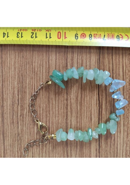 Aventurin & Akuamarin Doğal Taş Denge Bilekliği - 3030 fırsatları