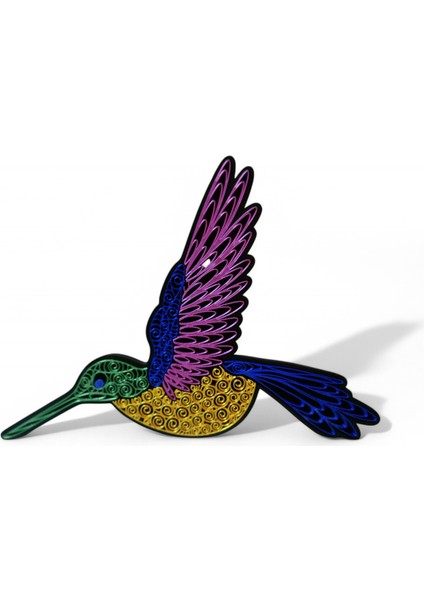 Modern Sinekkuşu Figürlü Duvar Dekorasyonu