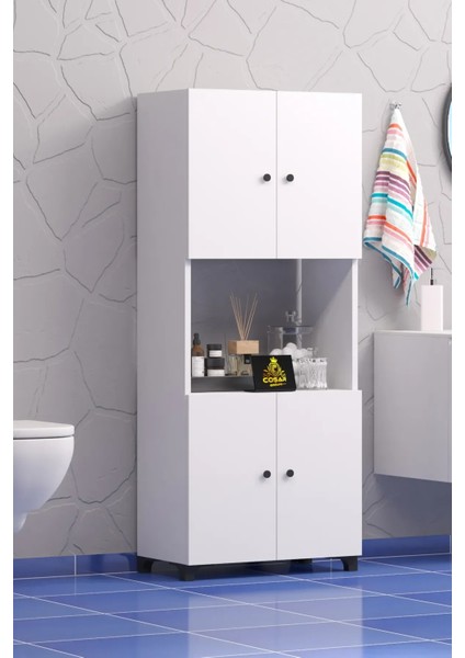 4 Kapaklı 5 Raflı Kitaplık Dosya Kitap Rafı Ofis Salon fiyatları