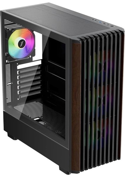 Wd5 Siyah 750W 80+ Sılver Atx 3.1 Argb 4X12CM Fan Temperli Cam USB 3.0 Atx Kasa fiyatları