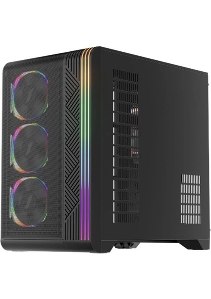 Vt7 Siyah 850W 80+ Sılver Atx 3.1 Argb 4X12CM Fan Temperli Cam USB 3.0 Atx Kasa modelleri