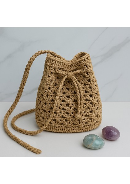 Kadın El Yapımı Sık Dokuma Kağıt Ip Örgü Günlük Omuz Çantası fiyatları