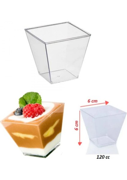 120CC Mika Sert Plastik Kubik Prizma Üçgen Kase Sunum Meze Tatlı Parti Davet modelleri