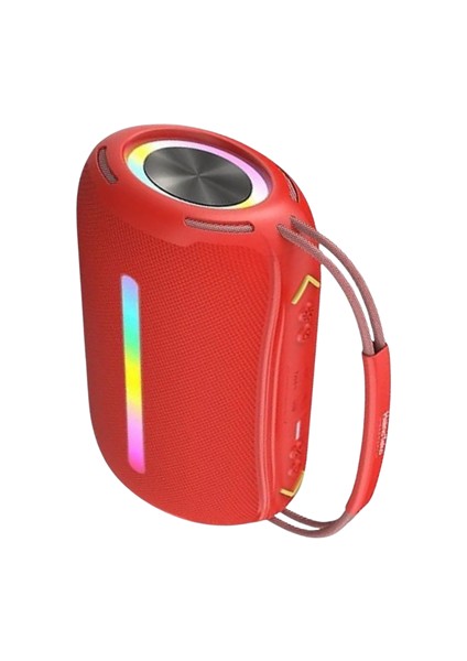 360 Rgb Led'li Taşınabilir Bluetooth Hoparlör – Kırmızı, Usb/tf Destekli indirimleri