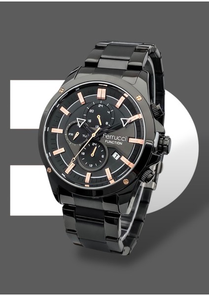 Siyah Renk Çelik Kordon 3 Atm Su Geçirmez Fonksiyonları Aktif Orijinal 2 Yıl Garantili Erkek Kol Saati