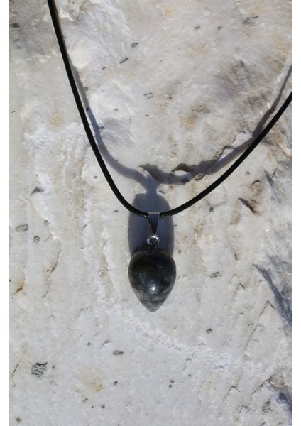 Obsidyen Tamburlu Doğal Taş Spiritüel Enerji Kolye indirimleri