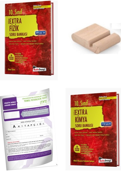 10. Sınıf Fizik Kimya Extra Soru Bankası - Yeni Müfredat+Telefon Tutucu+Deneme