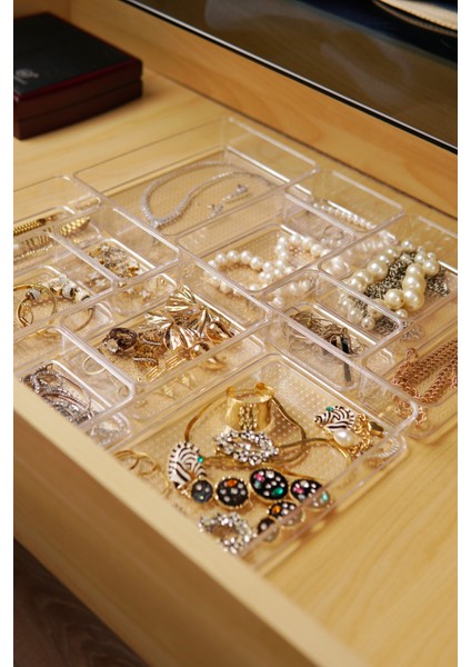 Çekmece Içi Takı ve Makyaj Organizeri 12'li Set fırsatları