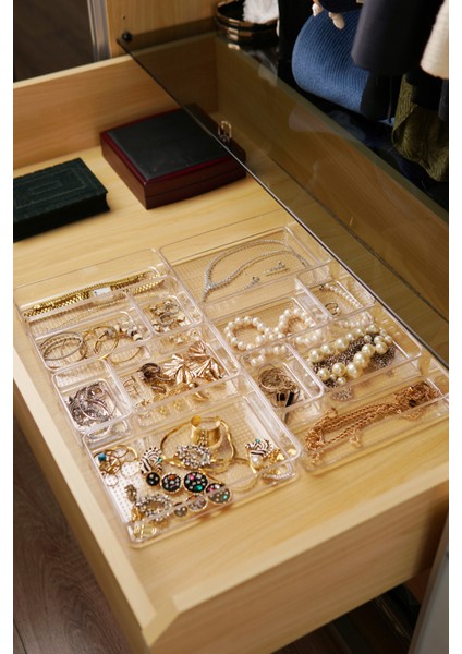 Çekmece Içi Takı ve Makyaj Organizeri 12'li Set