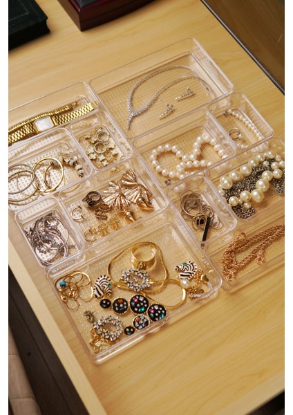 Çekmece Içi Takı ve Makyaj Organizeri 12'li Set