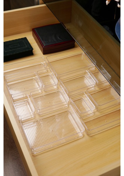 Çekmece Içi Takı ve Makyaj Organizeri 12'li Set