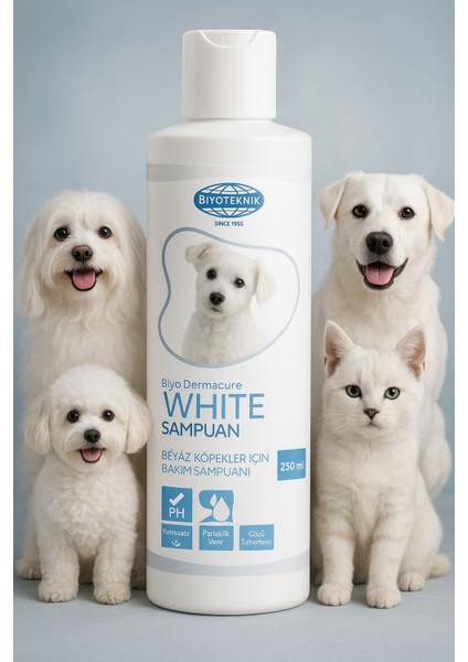Biyo Dermacure White 250 ml Beyaz Köpekler Için Şampuan