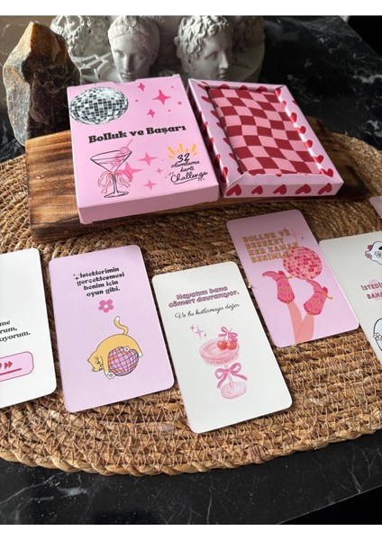 Manifest / Olumlama Kartları Bolluk ve Başarı - 32 Kart modelleri