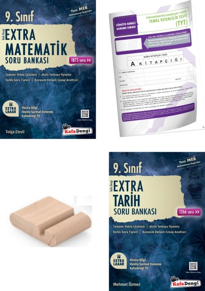 9. Sınıf Matematik Tarih Extra Soru Bankası - Yeni Müfredat+Telefon Tutucu+Deneme