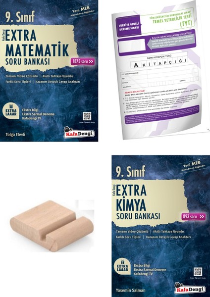 9. Sınıf Kimya Matematik Extra Soru Bankası - Yeni Müfredat+Telefon Tutucu+Deneme