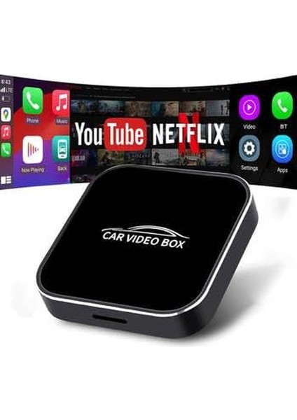 Arabalar Için Video Kutusu Netflix, Youtube, Carplay ve Android Auto Tak ve Çalıştır