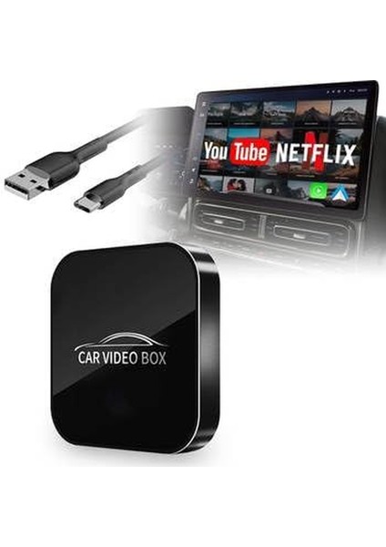 Arabalar Için Video Kutusu Netflix, Youtube, Carplay ve Android Auto Tak ve Çalıştır modelleri