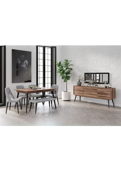 Cotta Brown Yemek Odası Takımı