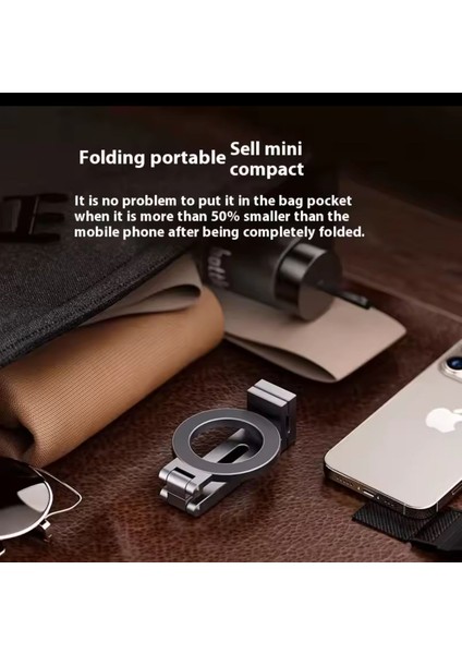 iPhone 15 Pro Uyumlu Magsafe Standı Masası Katlanabilir Ayarlanabilir