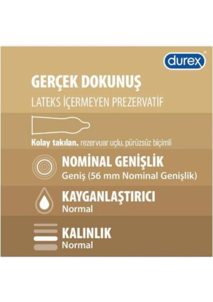 Gerçek Dokunuş Standart Fit 10 Lu Prezervatif fiyatları