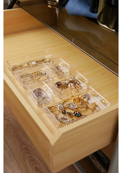 Çekmece Içi Takı ve Makyaj Organizeri 6'lı Set indirimleri