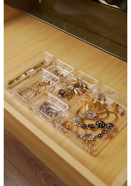 Çekmece Içi Takı ve Makyaj Organizeri 6'lı Set