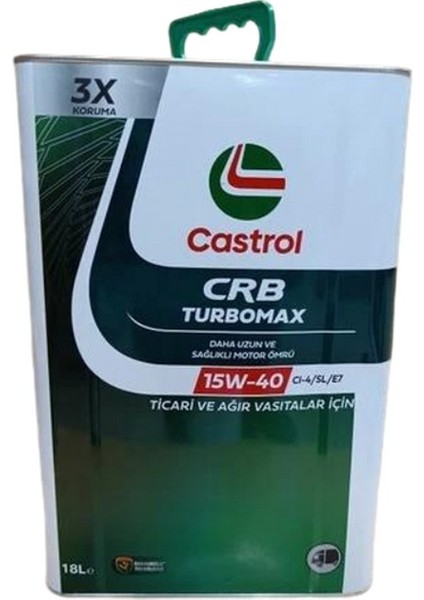 Crb Turbomax 15W-40 Cı-4/sl/e7 18 Litre