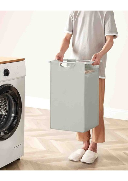 Çamaşır Sepeti 3 Bölmeli, Raflı Çamaşır Torbası, Çamaşır Kutusu, Oxford Kumaş modelleri