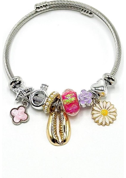 Çelik Charm Bileklik