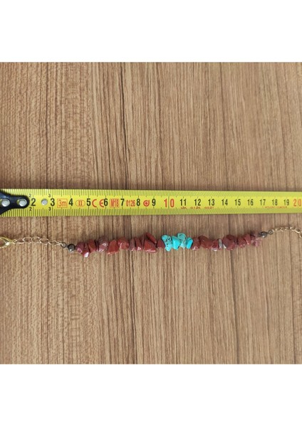 Etnik Tarz Turkuaz & Jasper Doğal Taşlı Ayarlanabilir Bileklik - 9991 fiyatları