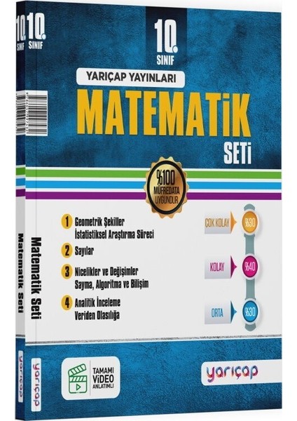 10. Sınıf Matematik Seti Yarı Çap Yayınları