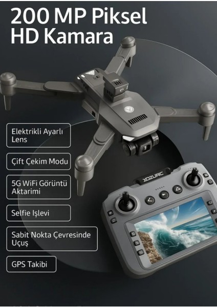 C29S Hava Dronu 4k– 200 Mp Hd Kamera 4,5″ LCD Kumanda Gps & Engel Kaçınma fırsatları