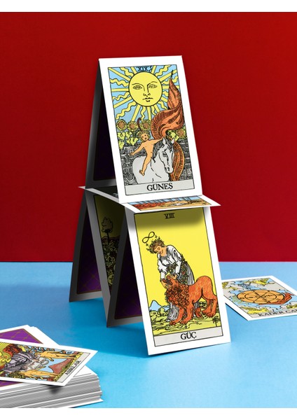 Tarot Rider Waite Oyun Takımı 78 Kartlı Klasik Tarot Seti Kese Kutuda modelleri