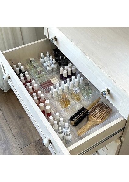 14'lü Set Çekmece Içi Dolap Içi Düzenleyici Organizer Kristal modelleri