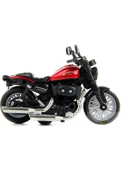 Çek Bırak1:14 Die-Cast Clasic Motosiklet - Kırmızı fiyatları