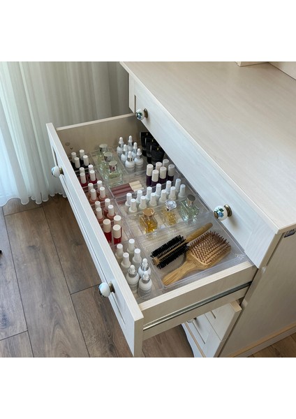 14'lü Set Çekmece Içi Dolap Içi Düzenleyici Organizer Kristal