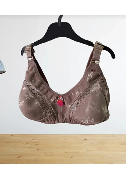 Penye Kumaş , Dantel Detaylı Altı Geniş , Ayarlanabilir Askılı , Battal Boy Toparlayıcı Sütyen